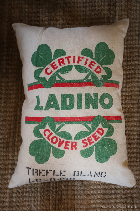 "Ladino" Authentic Vintage Grain Sack Cushion