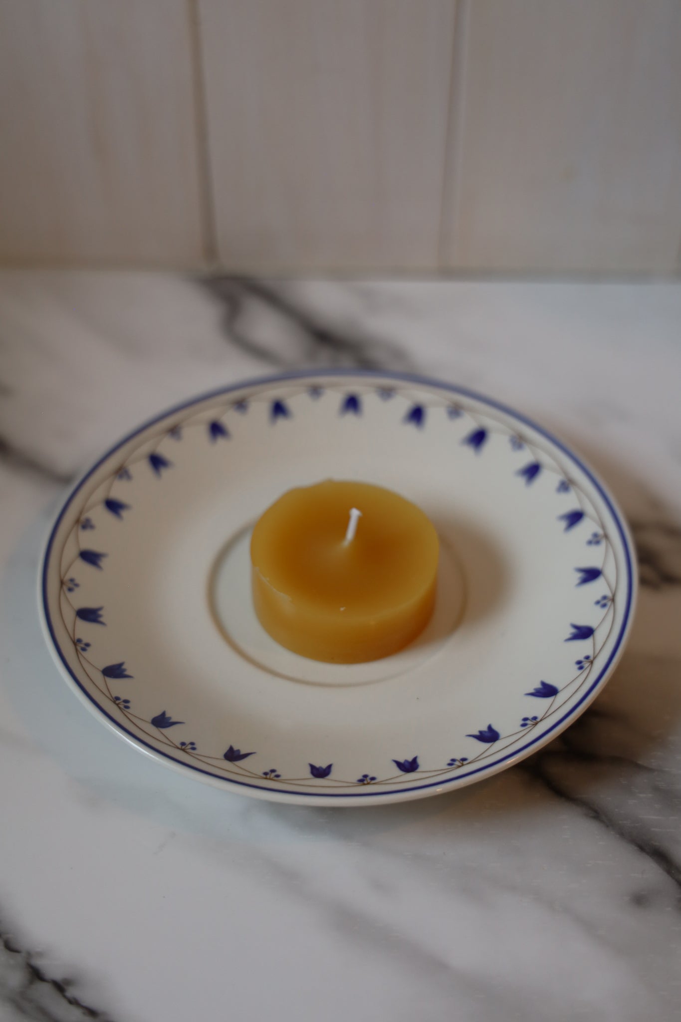 Tealight Candle in saucer(Salzburg)