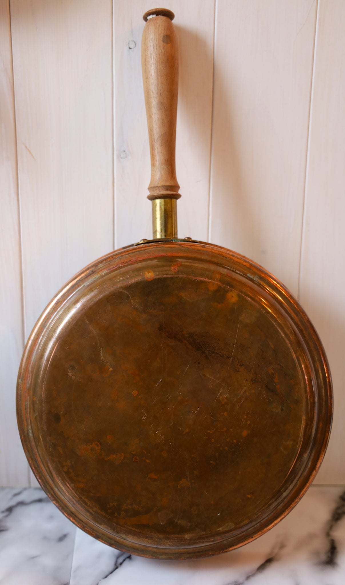Copper plated cooking pan