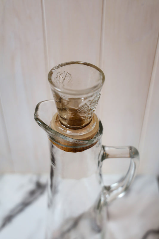 Glass Bottle with Cork Lid