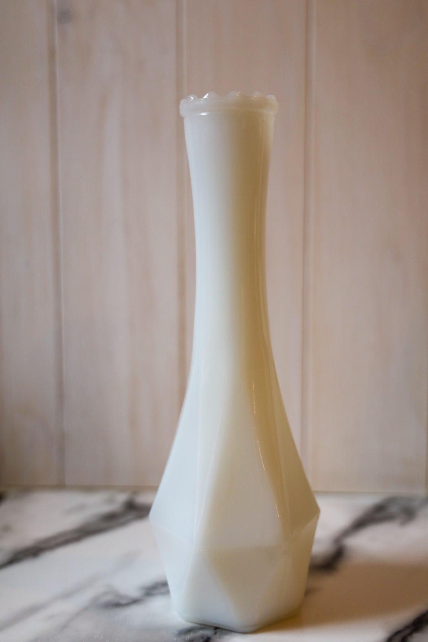 White Glass Vase