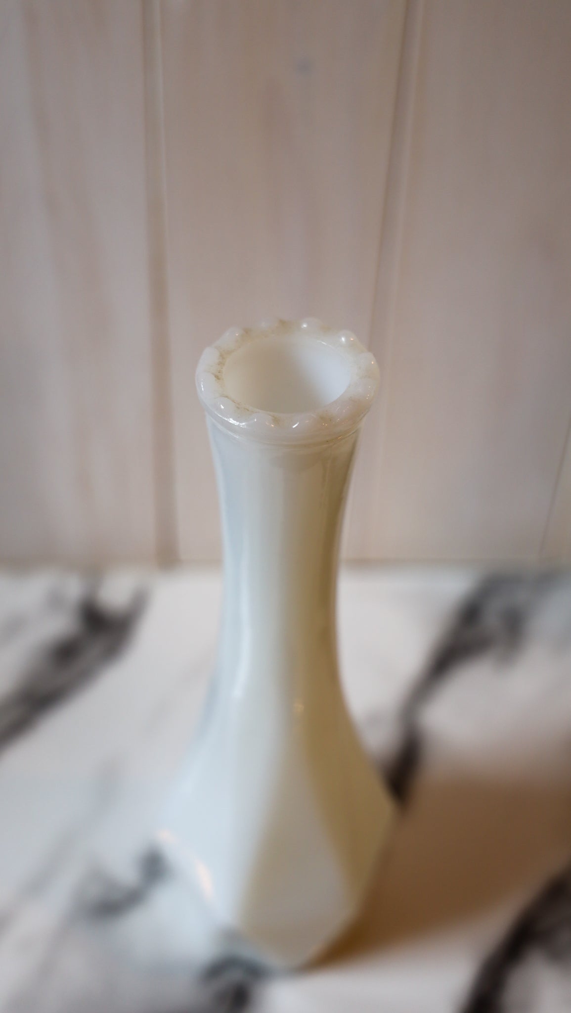 White Glass Vase