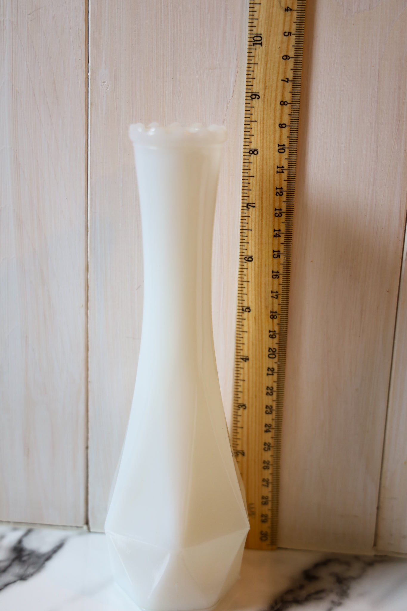 White Glass Vase