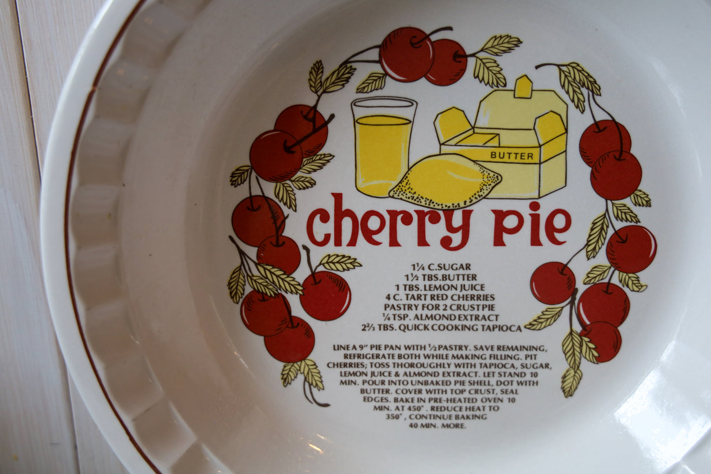Cherry Pie Plate