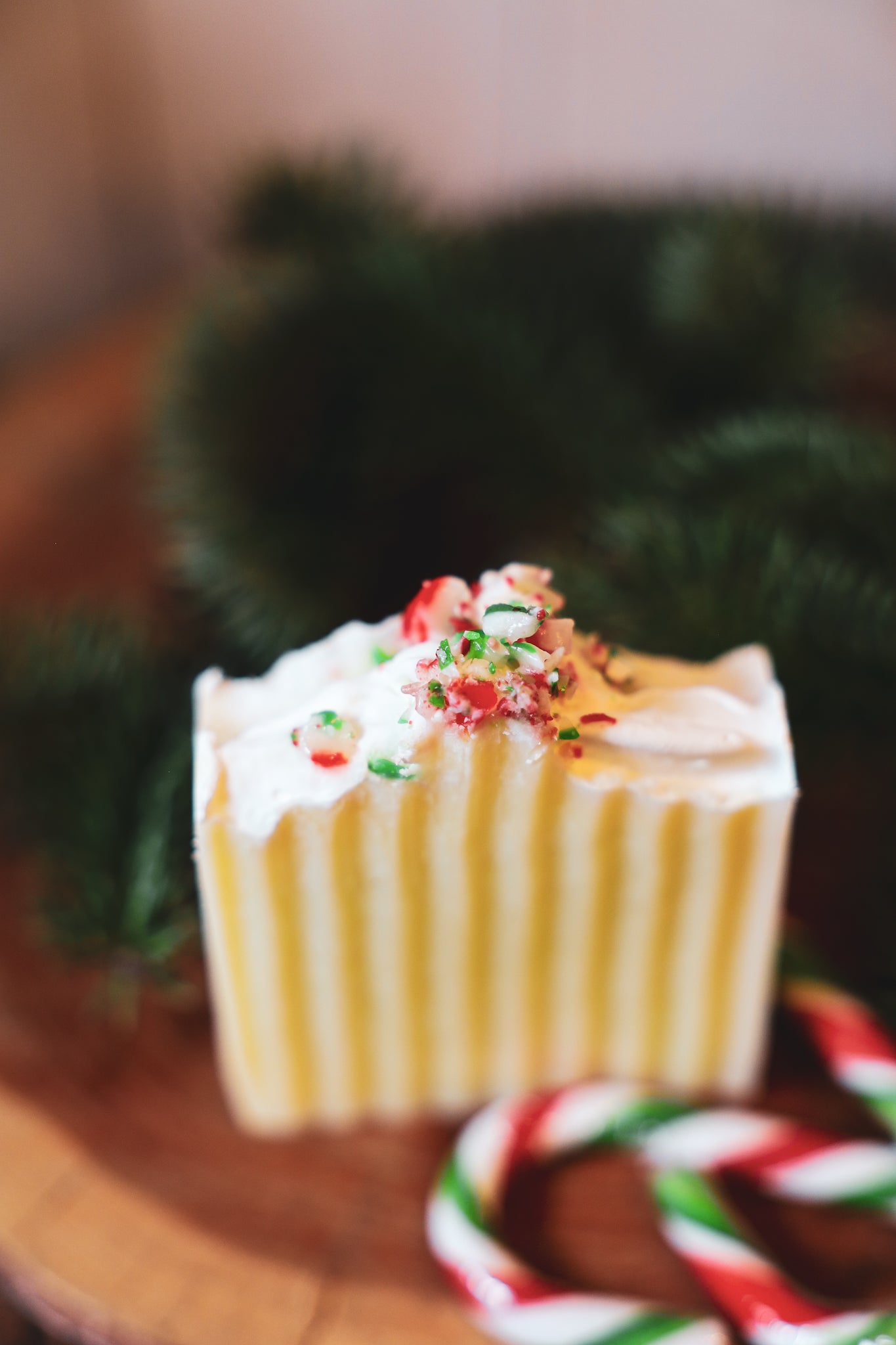 Candy Cane Soap Bar