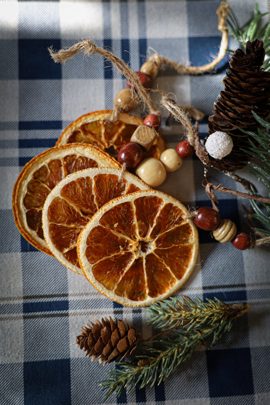 Orange Slice Ornament(set of 5)