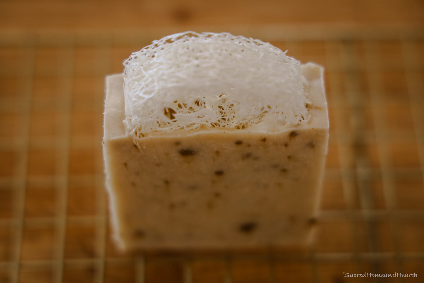 Patchouli, Lavender and Orange Soap Bar with Loofah